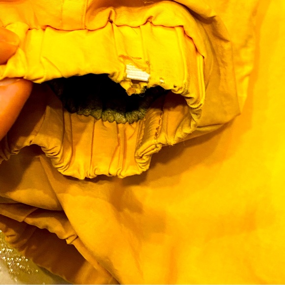 Disneyland Disney Vintage Windbreaker Jacket Size M Yellow Mickey Spellout Hood - Picture 6 of 9